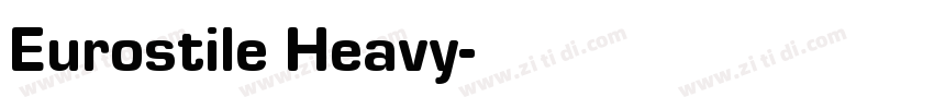 Eurostile Heavy字体转换